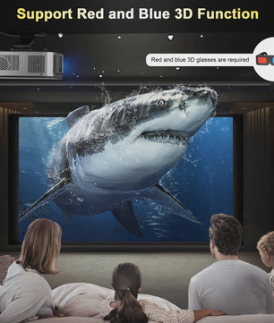 HORLAT 4K UHD Laser Projector: 45000 Lumens, WiFi 6, Android 11, TOF Focus voor Home Theater