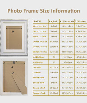 Veelzijdige Fotolijst 10x15, 15x20, 20x25cm - Voor Muur & Tafel, Decoratie & Cadeau