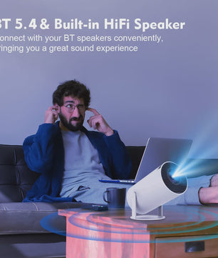 Magcubic HY300 Pro+ Mini Beamer: 8K Ondersteuning, Wifi6, Android, Draagbaar Home Theater