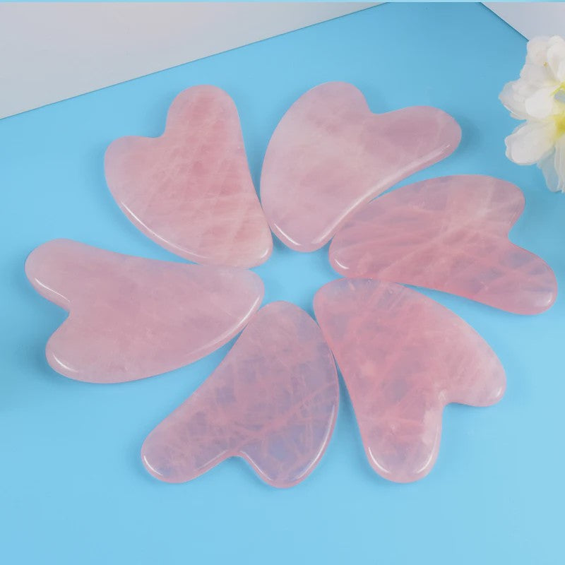Natuurlijke Jade Gua Sha Schraper & Roller voor Gezichtsmassage - Verstevigende Huidverzorging