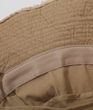 Zomerse Denim Fisherman Hat met Grote Rand en Koord - UV Bescherming voor Dames & Heren