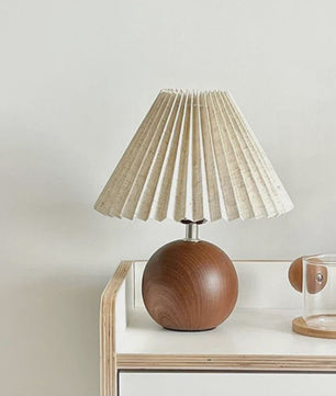 Nordic Plissé Tafellamp met USB & Sfeerverlichting - Sfeervol Decoratief Nachtlampje