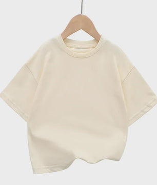 Zomer T-shirt Kinderen Korte Mouw Katoen - Trendy & Comfortabel voor Jongens & Meisjes (2-12 Jaar)