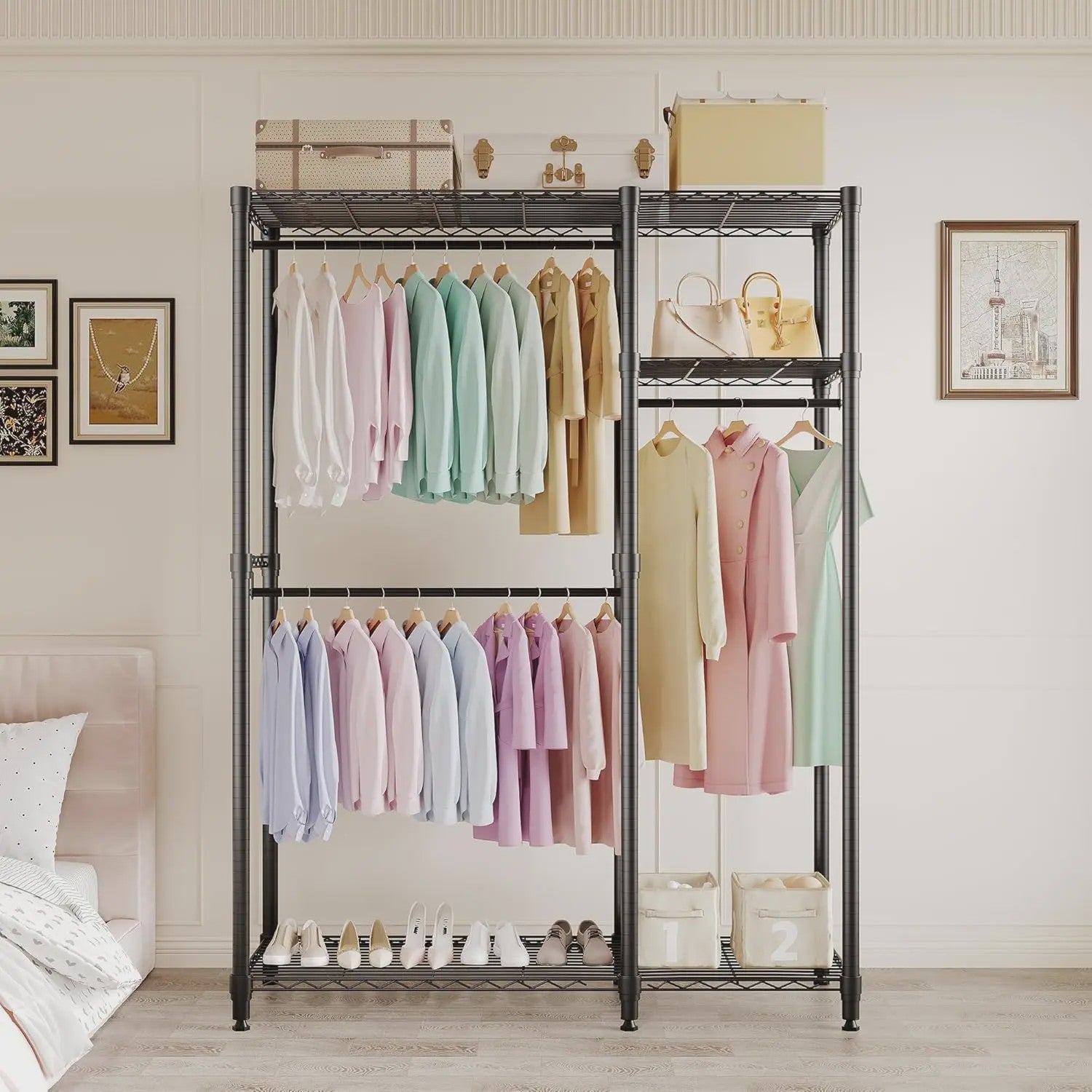 Robuuste Kledingrek & Garderobe Organizer - Verstelbaar en Modulair