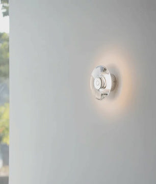 Moderne Ronde Kristallen Wandlamp - Italiaans Design voor Slaapkamer, Woonkamer & Hal