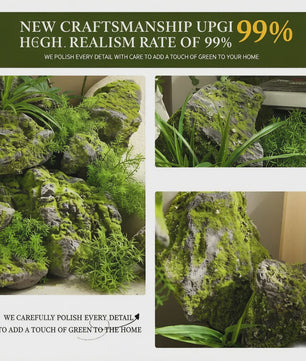 Realistische Gesimuleerde Mos Steen - Decoratieve Kunst Rots voor Tuin en Landschap