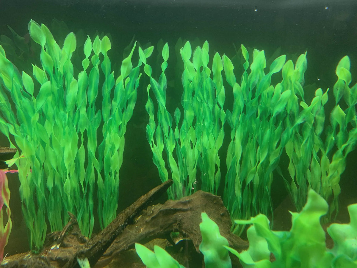 Set van 10 Kunststof Aquariumplanten - Levendige Decoratie voor Vistank