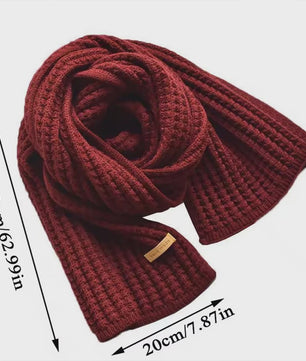 Dikke Gebreide Sjaal Dames Heren - Zachte Cable Knit Wrap voor Winterse Warmte