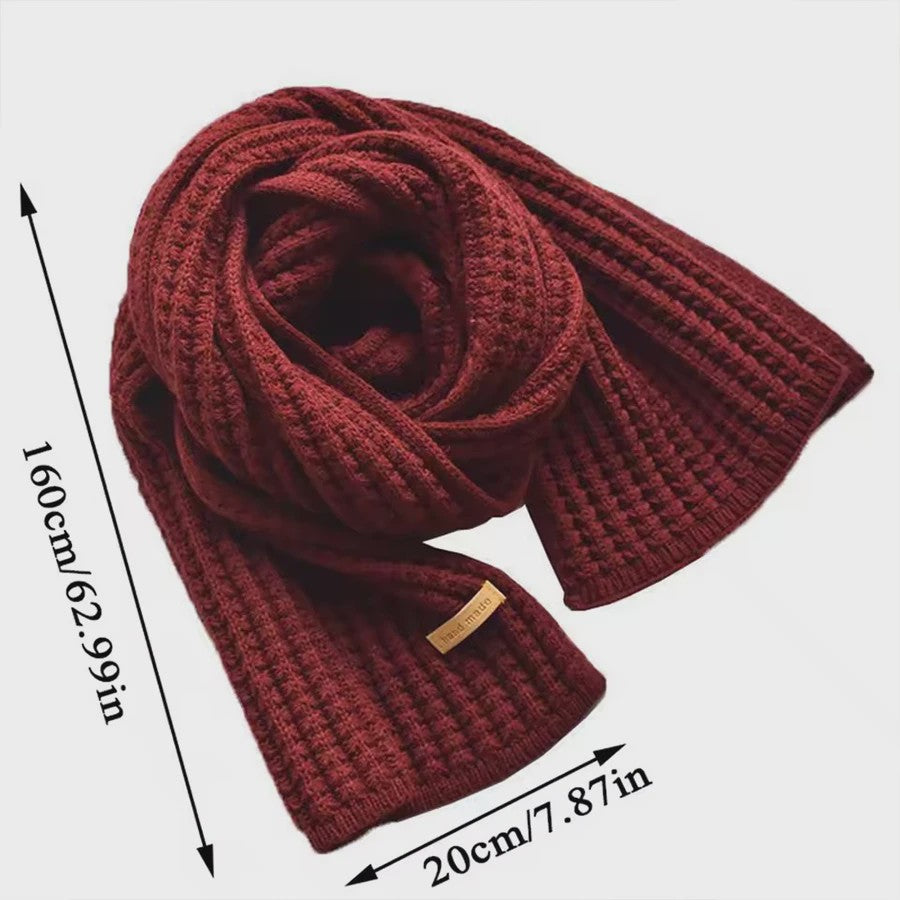 Dikke Gebreide Sjaal Dames Heren - Zachte Cable Knit Wrap voor Winterse Warmte