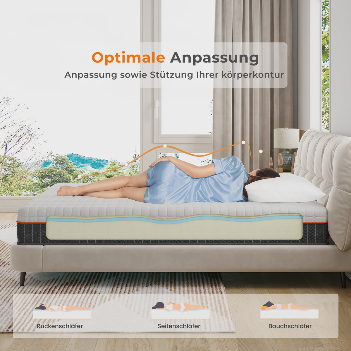 Comfortabele Traagschuim Matras - Ademend & Drukverlagend voor Optimale Nachtrust