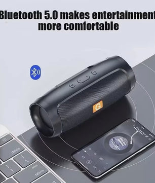 Lenovo Draadloze Bluetooth Speaker met Subwoofer - Draagbaar, Stereo, FM, USB & TF Kaart
