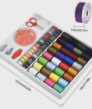 Uitgebreide Naaiset: 64 Kleuren Polyester Garen Spoelen voor Hand- en Machinaal Naaien