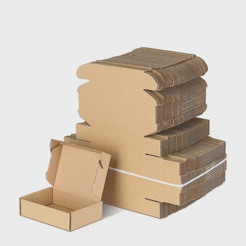 Set van 10/30 Luxe Kartonnen Cadeauboxen - Wit & Bruin, Diverse Maten