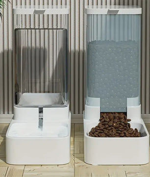 Automatische Hond Voerbak en Waterdispenser Set - Zwaartekracht Voedselsysteem