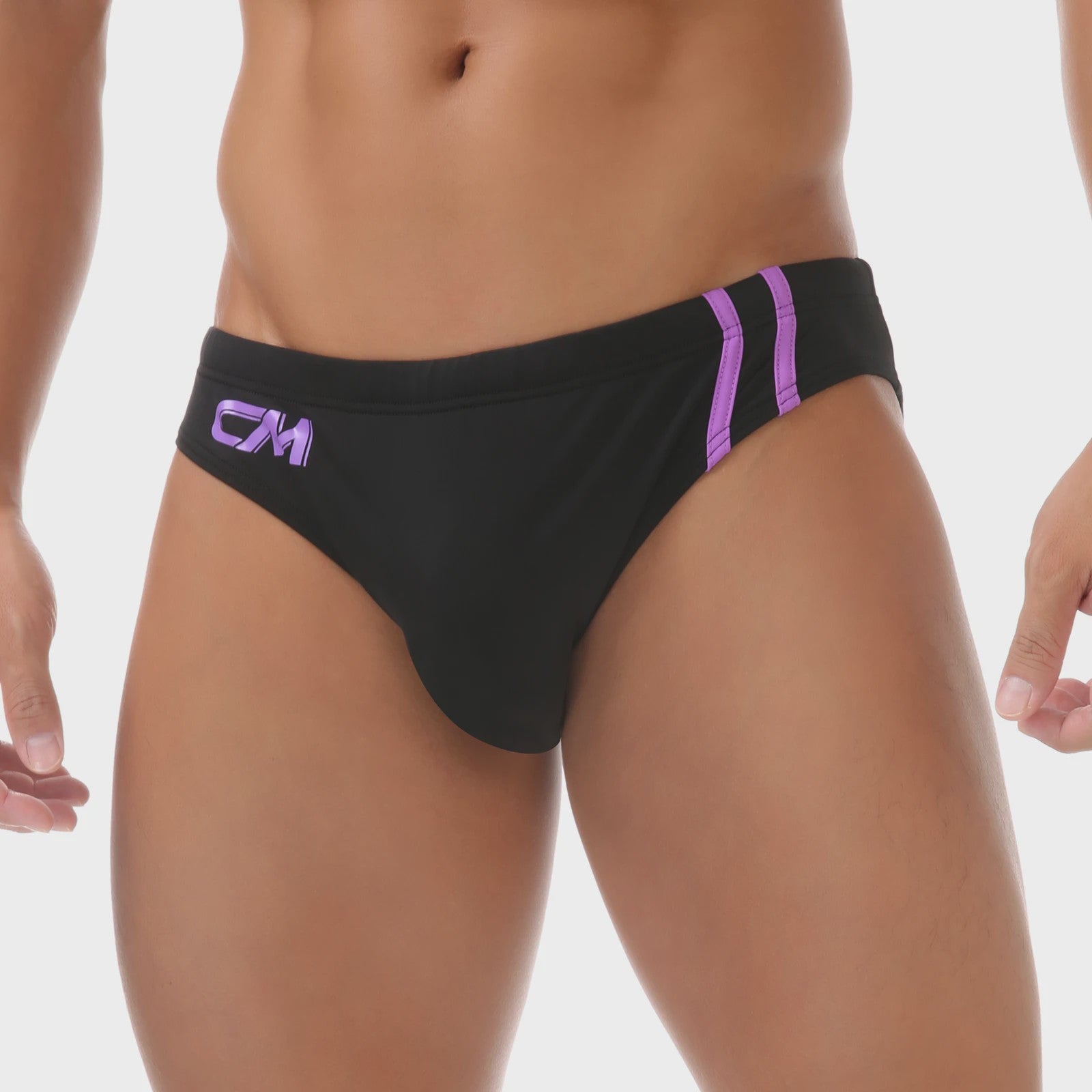 Trendy Heren Zwembroek - Stijlvolle Zwemslips met Sportieve Strepen