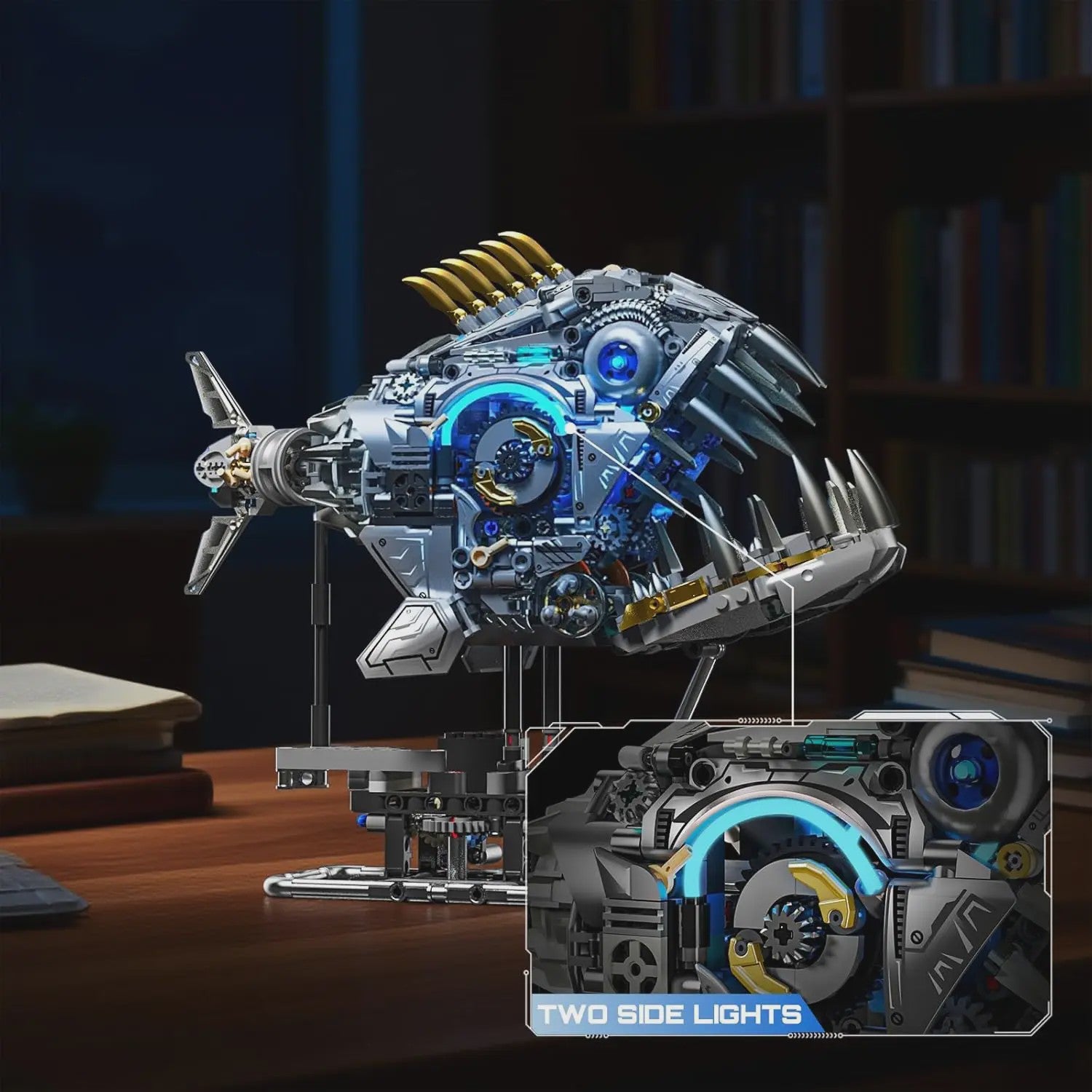 Mechanische Piranha Bouwset - 1085 Stukjes - STEM & Creatief Speelgoed