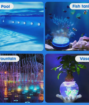 Waterdichte Onderwater LED Lamp met Afstandsbediening - 13 LEDs, RGB Kleuren, IP68