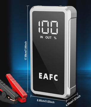 EAFC 4000A Draagbare Jump Starter & Powerbank - Noodstartapparaat met Slimme Klemmen