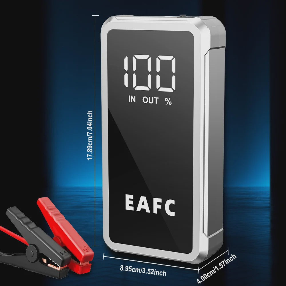 EAFC 4000A Draagbare Jump Starter & Powerbank - Noodstartapparaat met Slimme Klemmen