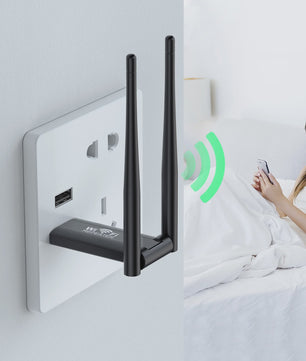 300Mbps Draadloze WiFi Repeater & Extender met USB - Vergroot je Wi-Fi Signaal