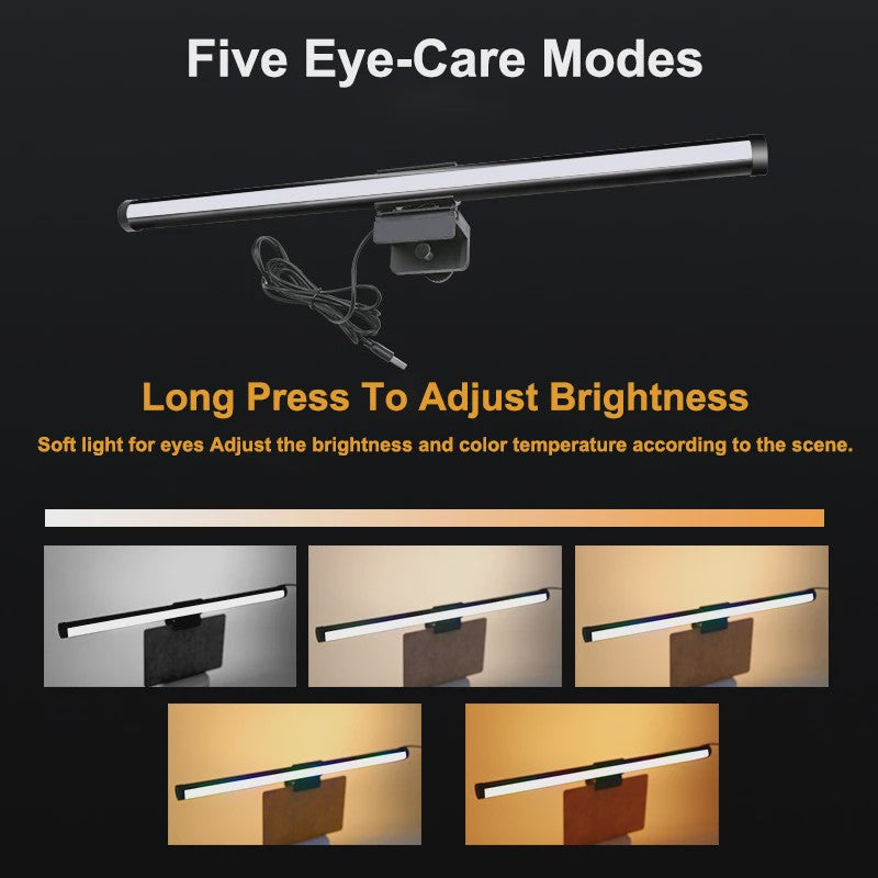 Monitor Lamp LED - Sfeerverlichting & Leeslamp voor Bureau & Gaming - USB