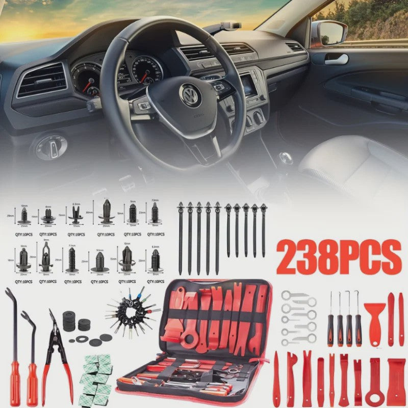 238-delige Auto Interieur Bekleding Verwijderingsset - Dashboard & Deurklem Gereedschap