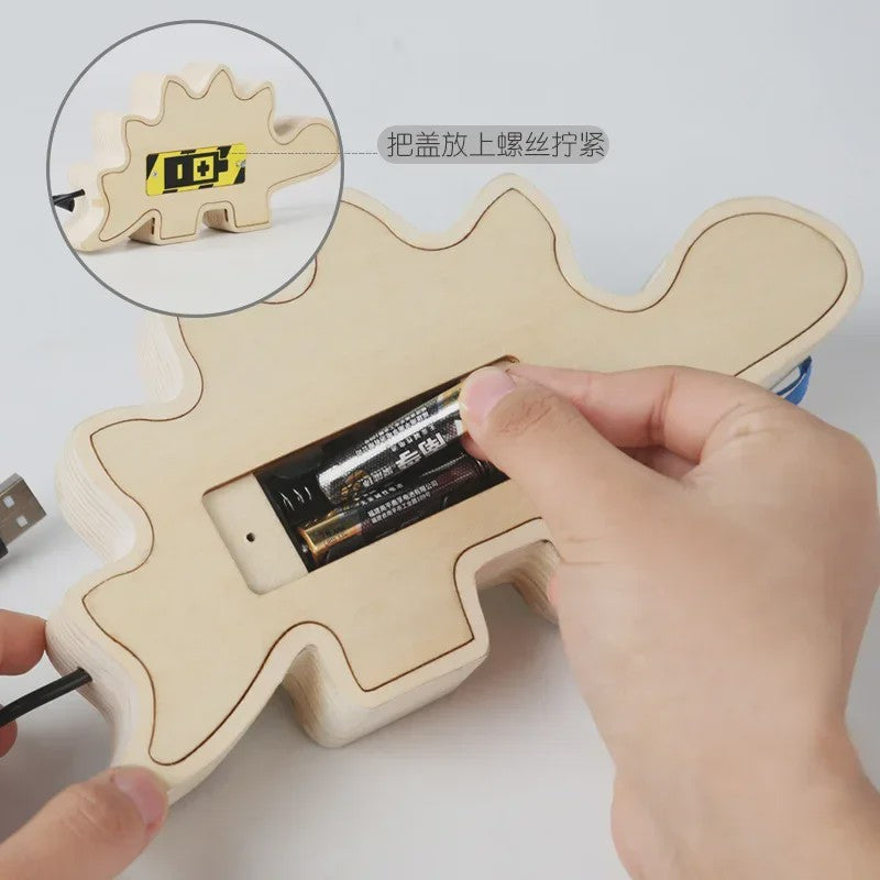 Houten Montessori Busy Board met LED Lichtjes en Schakelaars - Educatief Kinderspeelgoed voor Ontwikkeling en Reisplezier