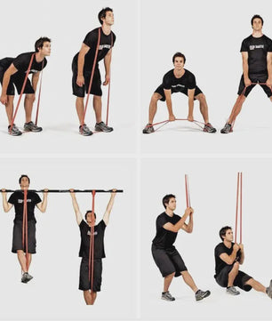 Professionele Weerstandsbanden Set - Latex Elastische Banden voor Krachttraining, Pilates & Pull-ups