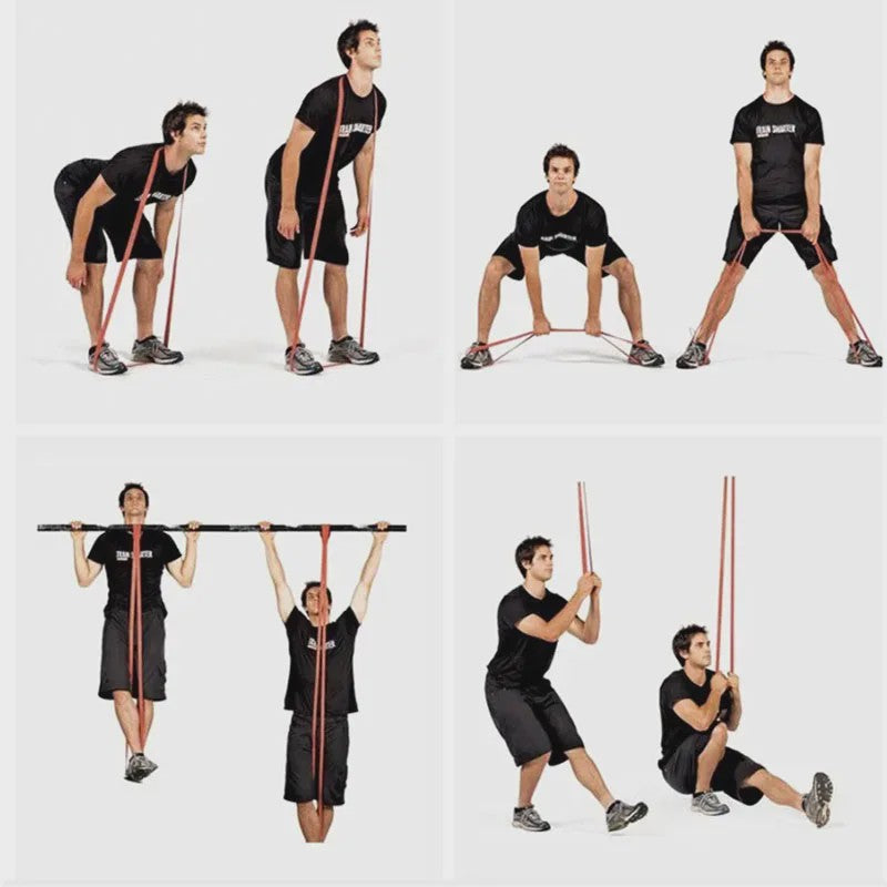 Professionele Weerstandsbanden Set - Latex Elastische Banden voor Krachttraining, Pilates & Pull-ups