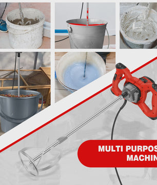 Krachtige Handmixer 2600W - 6 Snelheden voor Verf, Cement en Meer