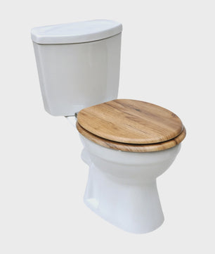 SINOBATH Toiletzitting met Soft-Close, Antibacterieel en Houtlook - Duurzaam MDF