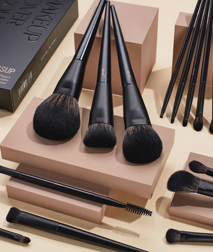 Jessup 14-delige Make-up Kwasten Set: Compleet voor Foundation, Oogschaduw & Contour