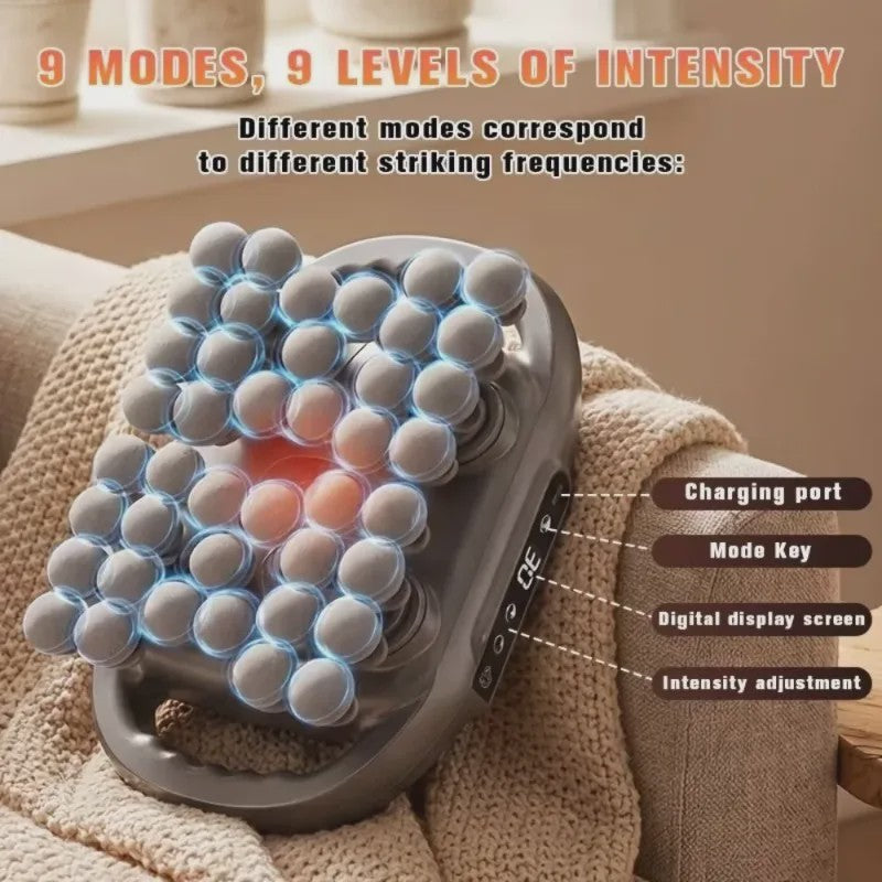 Draadloze Massage Gun met 42 Kopper, 9 standen & Intensiteiten voor Spierpijn Verlichting