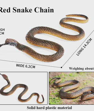 Oenux Realistische Slangen Speelgoed Set - Cobra, Python, Rattle Snake - Educatief en Decoratief