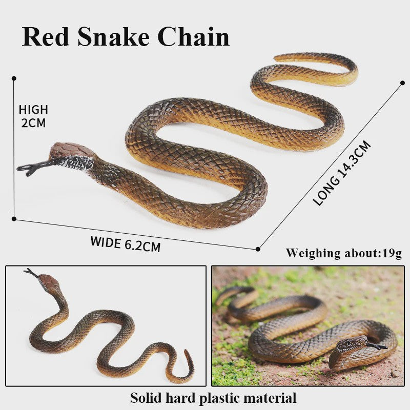 Oenux Realistische Slangen Speelgoed Set - Cobra, Python, Rattle Snake - Educatief en Decoratief