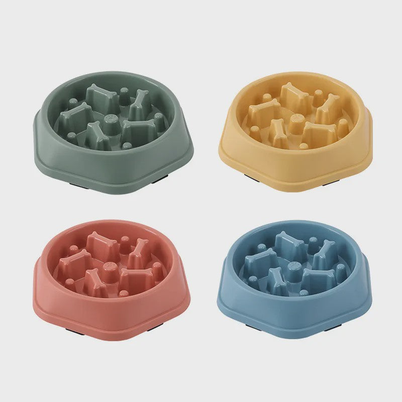 Anti-schrok Voerbak voor Hond en Kat - Vertraagt Eten, Gezond & Antislip