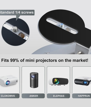 Universele 3-in-1 Projector Stand: Desktop, Muur & Plafond Montage