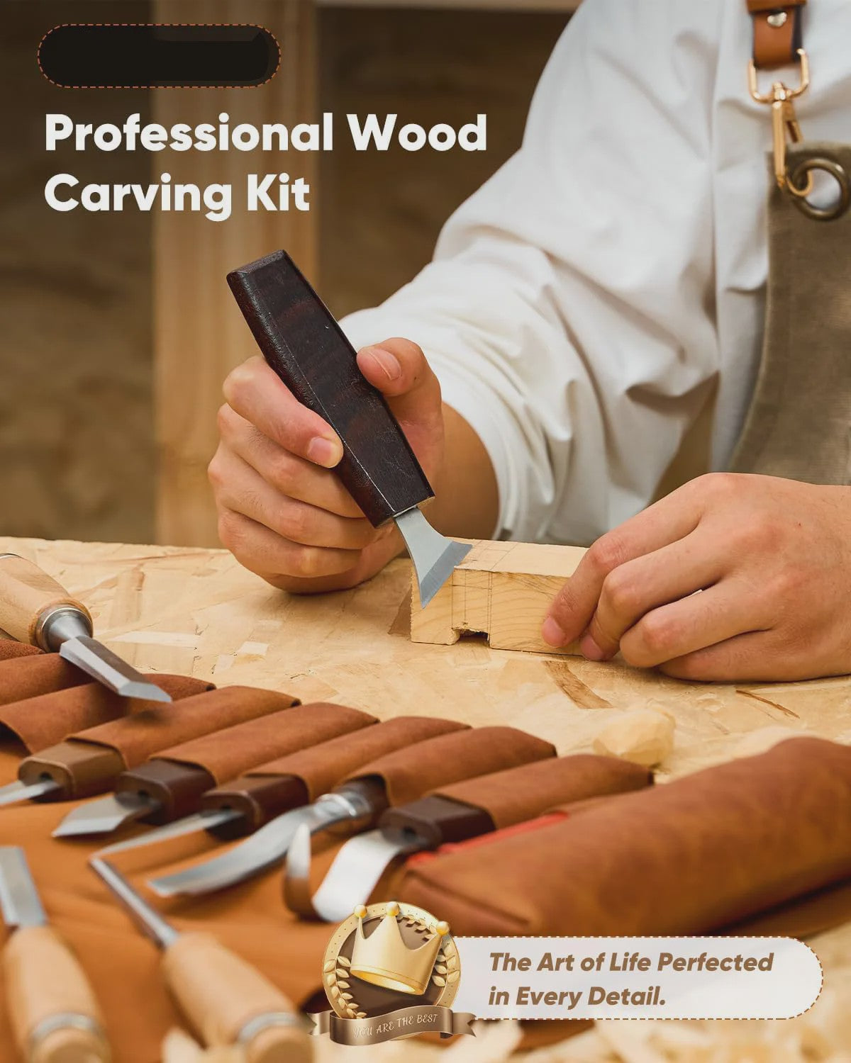 Compleet Houtsnijgereedschap Set (25 Delig) - Ideaal voor Beginners en Hobbyisten