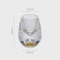 Luxe Kristallen Borrelglaasje met Dubbele Bodem en Gouden Folie - Perfect Cadeau