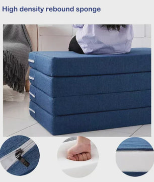 Opvouwbare Schuimmatras - Comfortabele Vloermat, Yogamat, Gastenbed & Zetel
