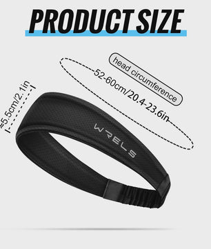 WRELS Sport Hoofdband - Ademend, Zweetabsorberend & Anti-slip voor Training