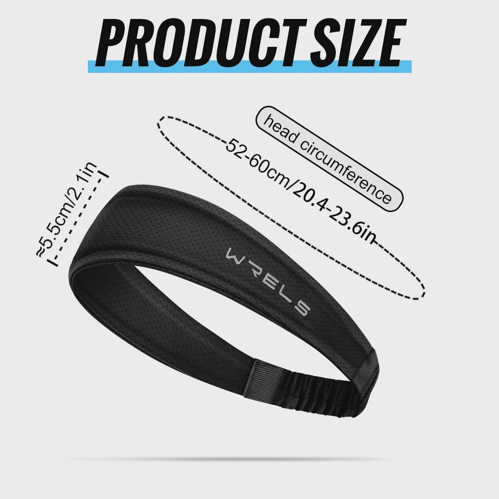WRELS Sport Hoofdband - Ademend, Zweetabsorberend & Anti-slip voor Training