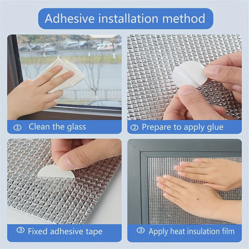 Isolatiemateriaal Rol: 3.5mm Aluminium Folie Dubbelzijdig Reflecterend (50x300cm) - Ideaal voor Ramen, Garagedeuren, Dak & meer