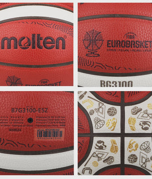 Molten BG3100 Basketbal: Officiële Maat 7, 6, 5 | PU Leer | Indoor & Outdoor Gebruik