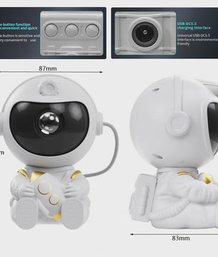 Astronaut Sterrenhemel Projector Lamp - Magische Sterren & Nevels voor Slaapkamer