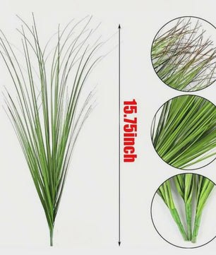 Set van 12 Kunstgras Siergrassen - Decoratieve Nep Planten voor Binnen & Buiten
