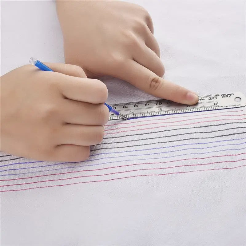 Set van 10 Hitte-uitwisbare Stoffen Markers - Perfect voor Naaien en Knutselen