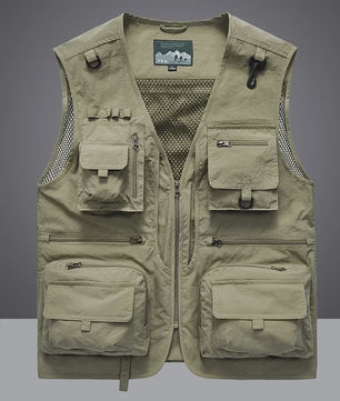 Tactisch Vest Heren - Veelzijdige Werk- en Fotovest met Mesh en Zakken