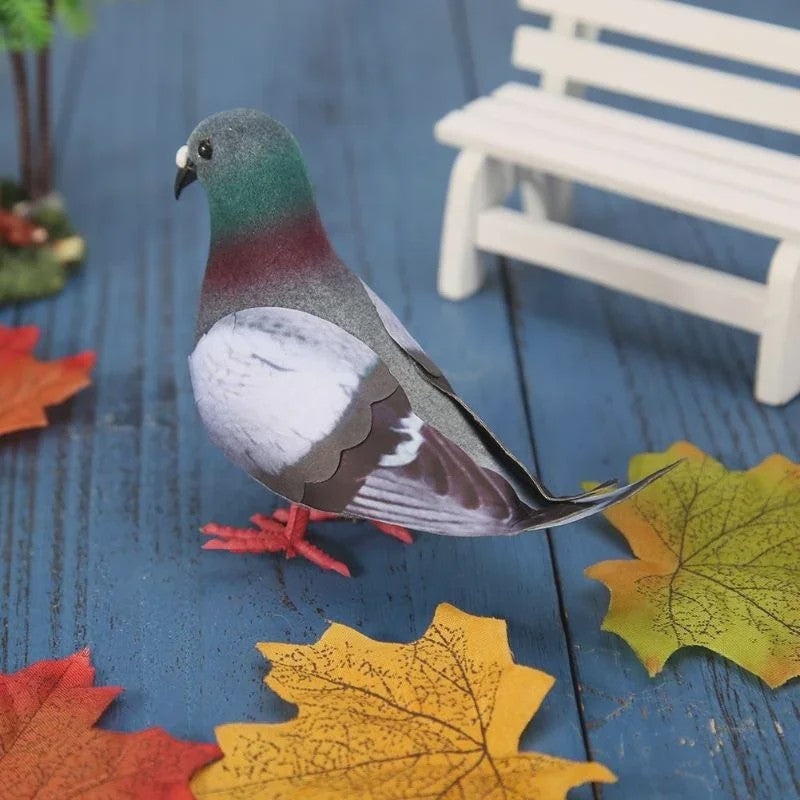 Levensechte Kunstduif van Schuim - Decoratie voor Huis en Tuin