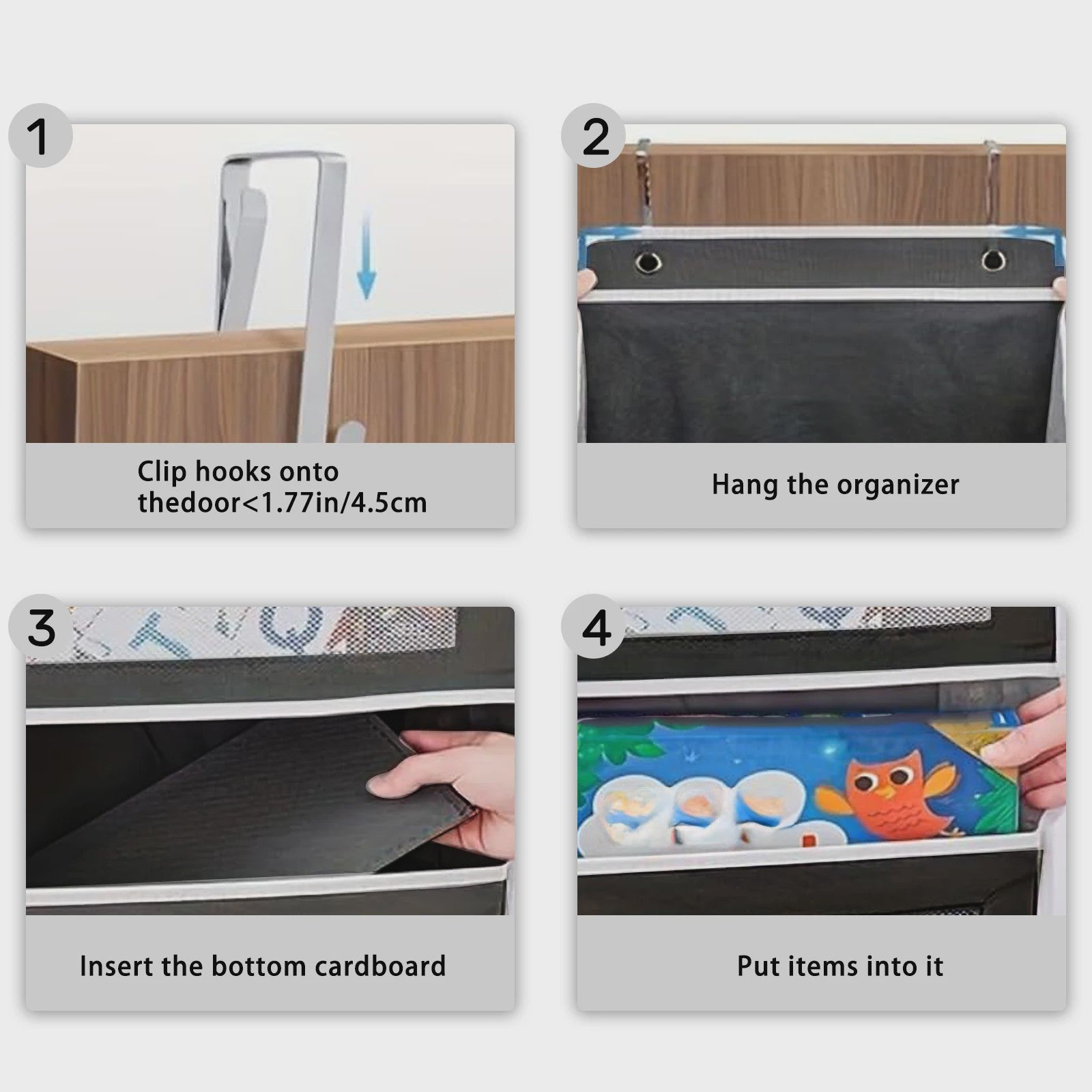 Deur Organizer met 5 Vakken - Hangende Opbergoplossing voor Babykamer, Badkamer, Slaapkamer